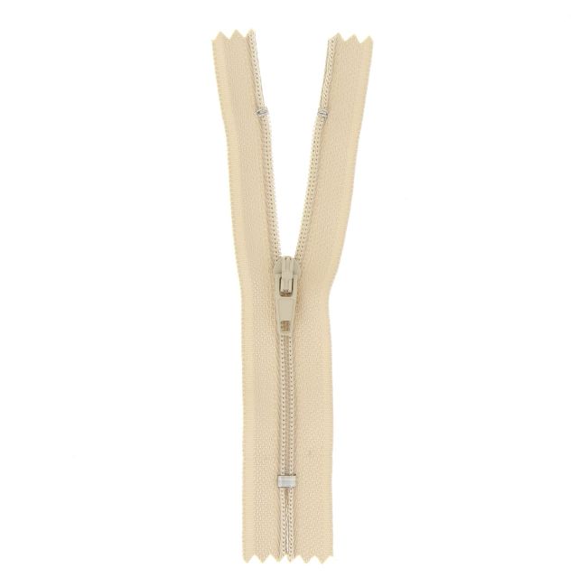 Fermeture nylon non séparable Beige - 12 tailles