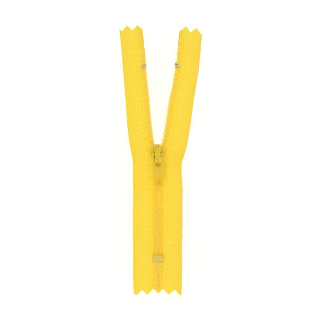 Fermeture nylon non séparable Jaune - 12 tailles