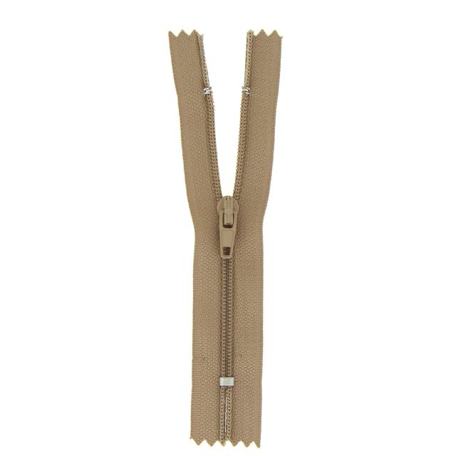 Fermeture nylon non séparable Marron - 12 tailles