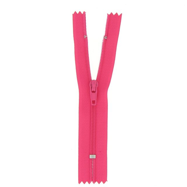 Fermeture nylon non séparable Rose fuschia - 12 tailles