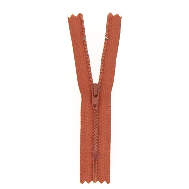 Fermeture nylon non séparable Rouge pourpre - 12 tailles