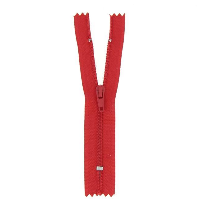 Fermeture nylon non séparable Rouge - 12 tailles