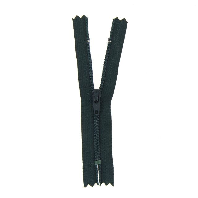 Fermeture nylon non séparable Vert foncé - 12 tailles