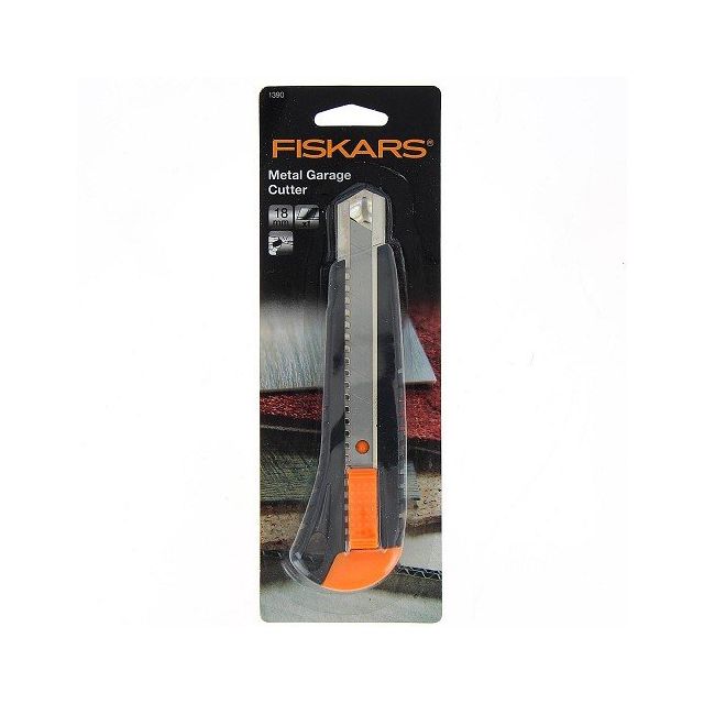 Cutter Fiskars Métal corps plastique 18 mm