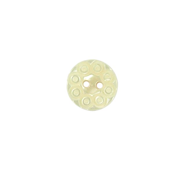 Bouton Victoria spirale fantaisie 15 mm - Ecru