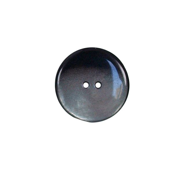 Bouton nacré plat Kate 22 mm - Gris