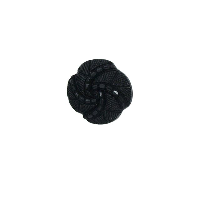 Bouton Philippe spirale 18 mm - Noir