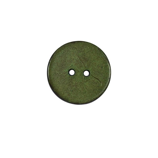 Bouton bois Claudie mat 22 mm - Vert