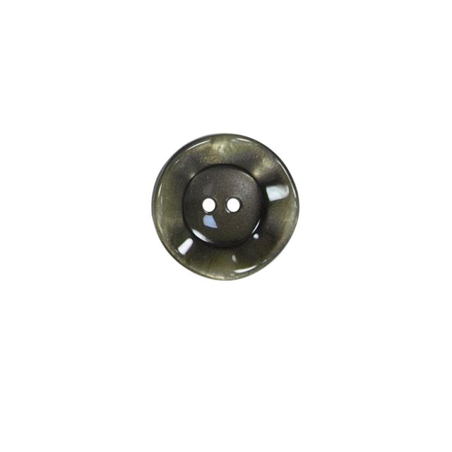 Bouton bord gondolé Agatha 18 mm - Vert