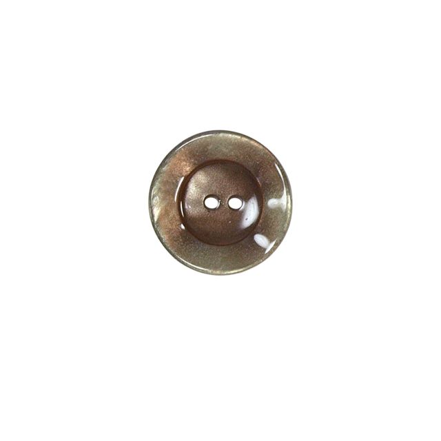 Bouton bord gondolé Agatha 18 mm - Beige