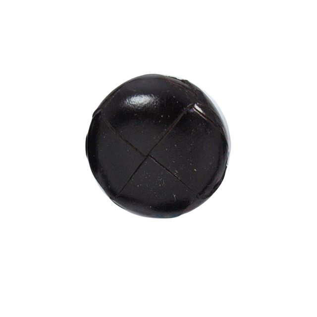 Bouton Giustina effet capitonné 25 mm - Marron