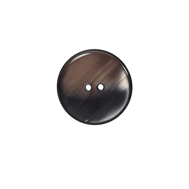 Bouton nacré plat Kate 22 mm - Ocre