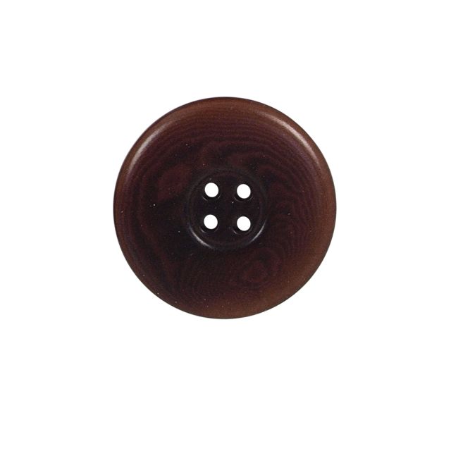 Bouton incurvé Carolina 27 mm - Marron