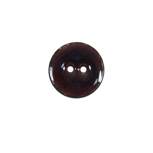 Bouton bois laqué Velentino 20 mm - Marron