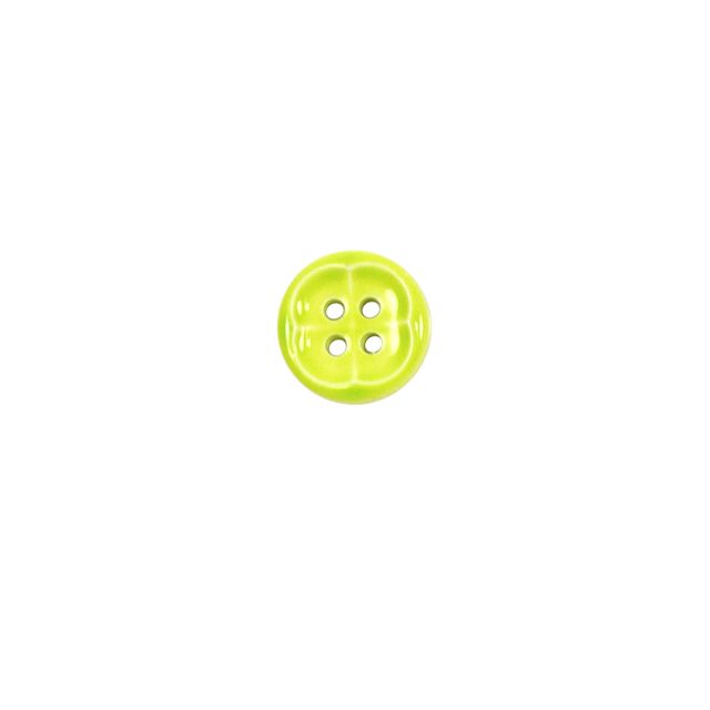 Bouton Nicolas forme fleur 12 mm - Vert