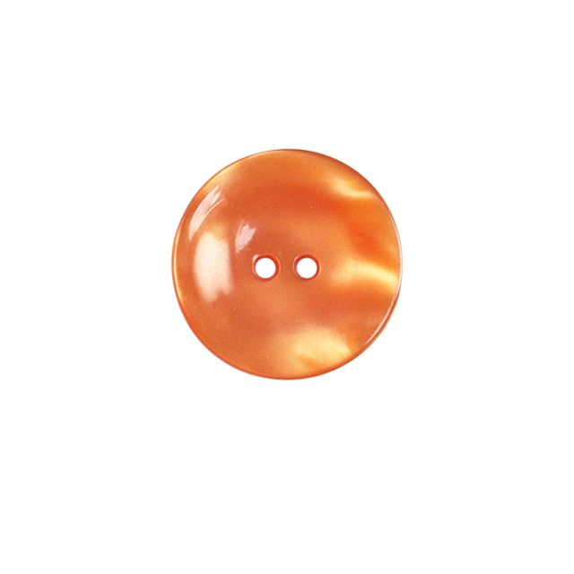 Bouton brillants creusé Giorgio 22 mm - Orange