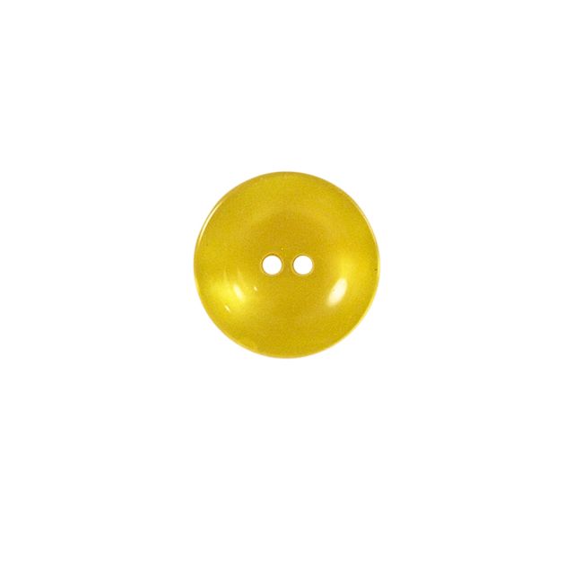 Bouton brillants creusé Giorgio 18 mm - Jaune