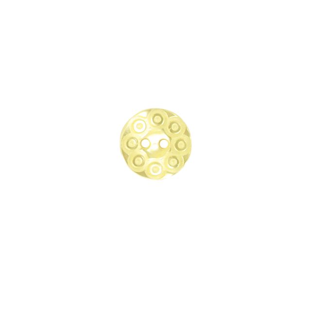 Bouton Victoria spirale fantaisie 13 mm - Jaune