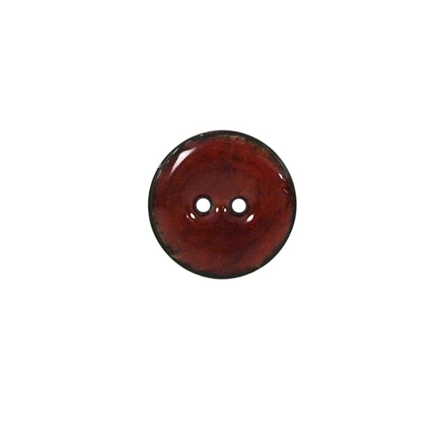 Bouton bois laqué Velentino 20 mm - Rouge