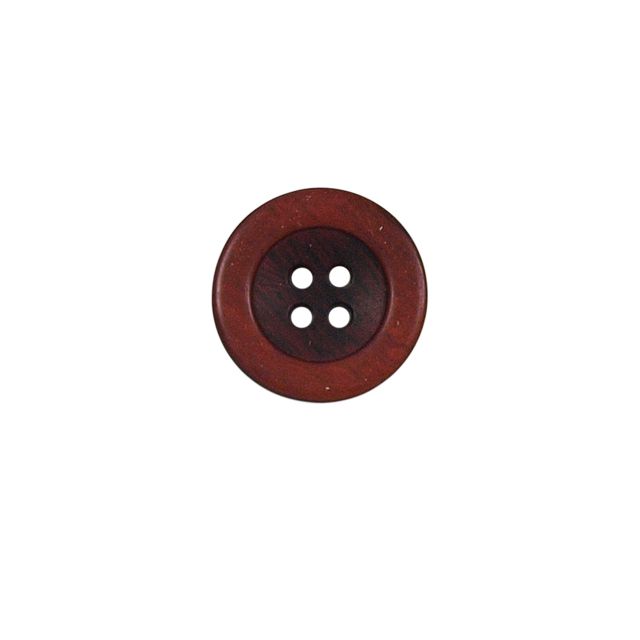 Bouton bicolore Giorgio 18 mm - Rouge