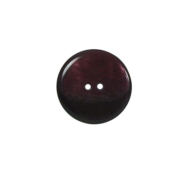 Bouton nacré plat Kate 22 mm - Rouge