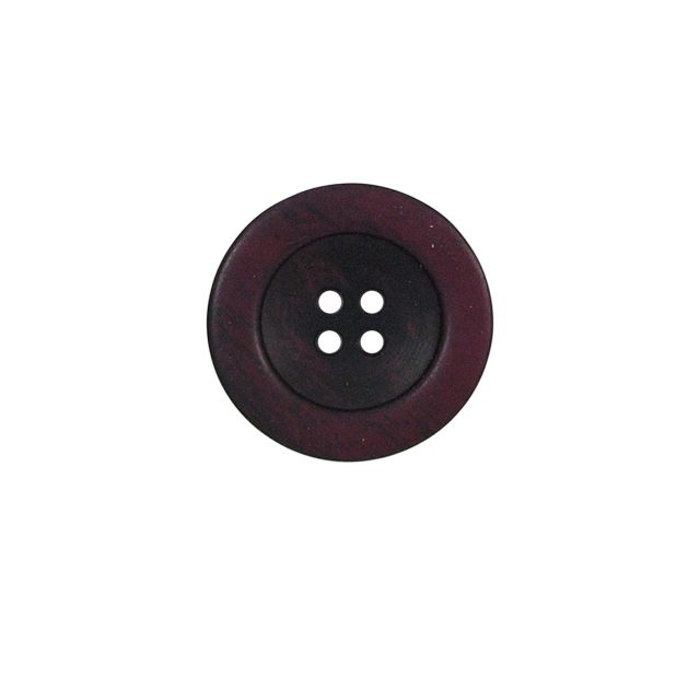 Bouton bicolore Giorgio 22 mm - Bordeaux