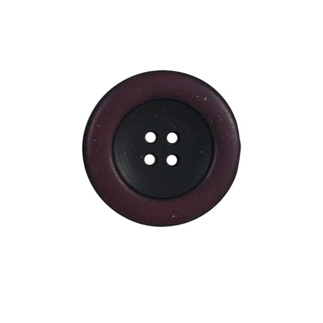 Bouton bicolore Giorgio 27 mm - Bordeaux