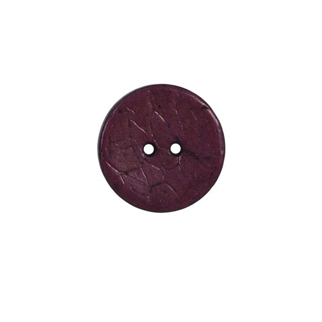 Bouton bois Claudie mat 22 mm - Violet