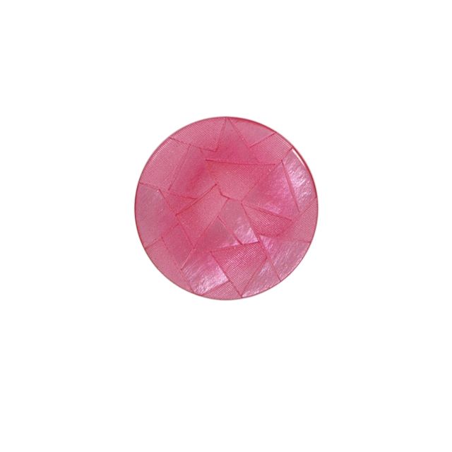 Bouton Emma triangle nacré 22 mm - Rose