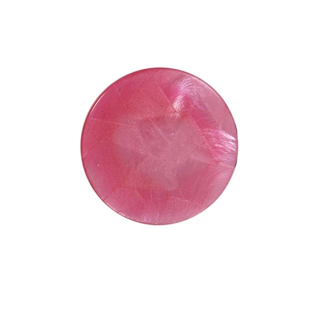 Bouton Emma triangle nacré 27 mm - Rose