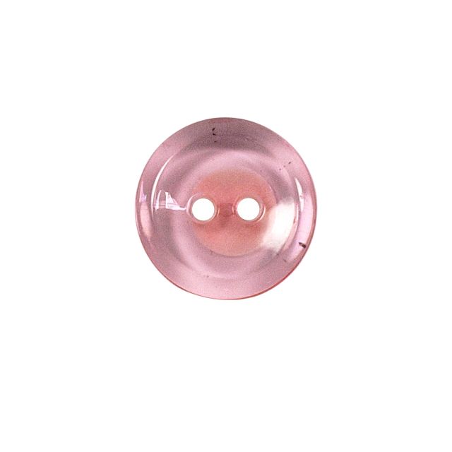 Bouton Cristobal transparent 22 mm - Rose clair