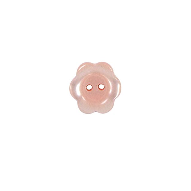 Bouton Yves fleur 15 mm - Rose clair