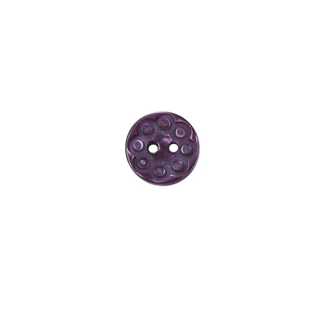 Bouton Victoria spirale fantaisie 13 mm - Violet foncé