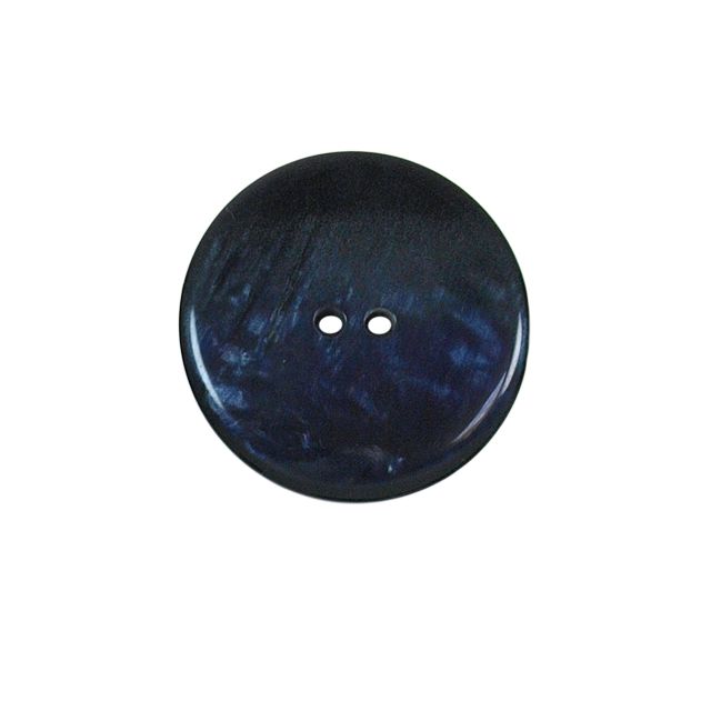 Bouton nacré plat Kate 27 mm - Noir