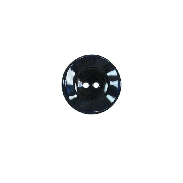 Bouton bord gondolé Agatha 18 mm - Noir