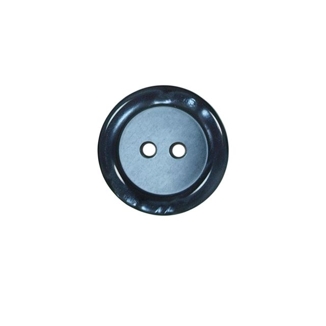 Bouton effet nacré Loris 22 mm - Bicolore Bleu