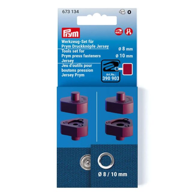 Jeu d'outils Boutons pression Prym - 8 et 10 mm