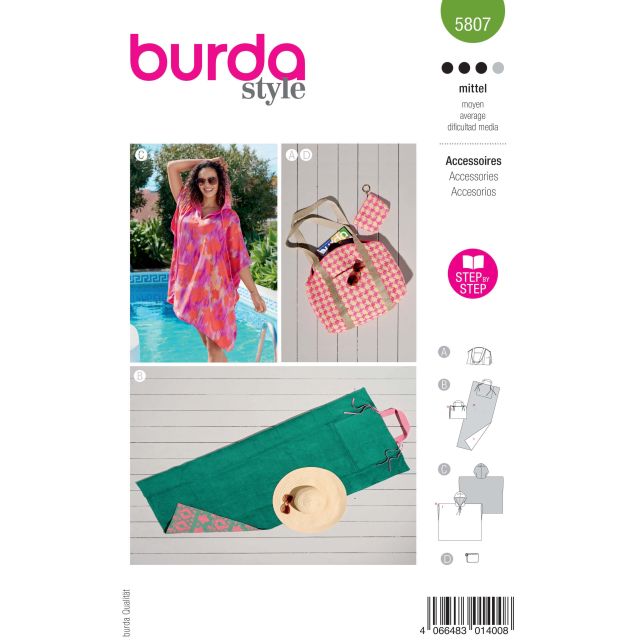 Patron Burda Style 5807 Accessoires