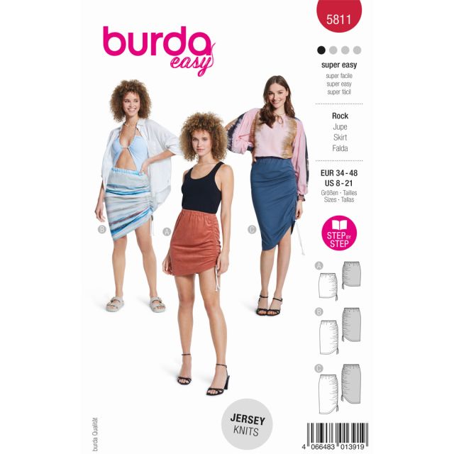 Patron Burda Easy 5811 Jupe