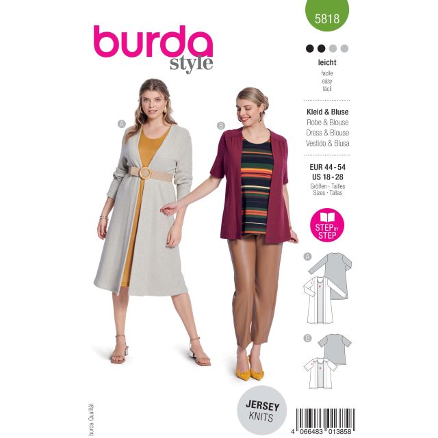 Patron Burda Style 5818 Robe et blouse