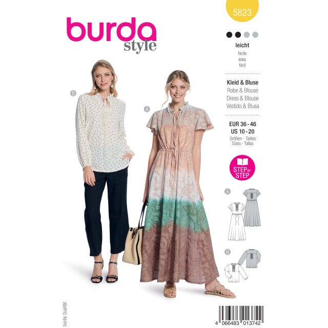 Patron Burda Style 5823 Robe et blouse