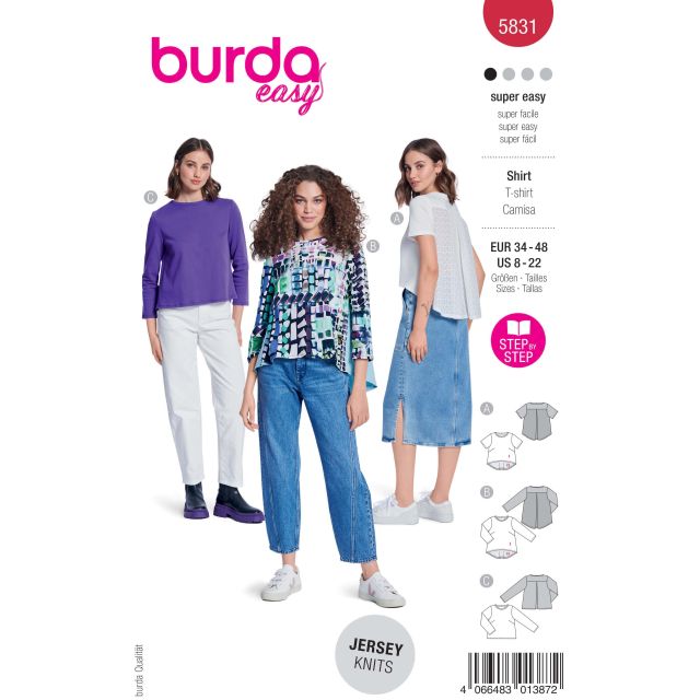 Patron Burda Style 5831 T-shirt