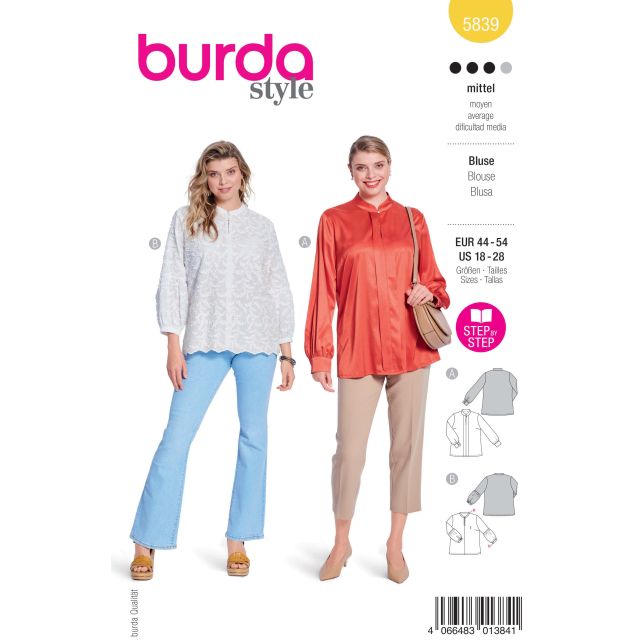 Patron Burda Style 5839 Blouse