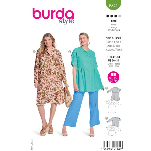 Patron Burda Style 5841 Robe & tunique