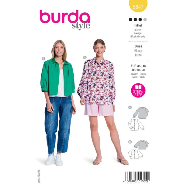 Patron Burda Style 5847 Blouse