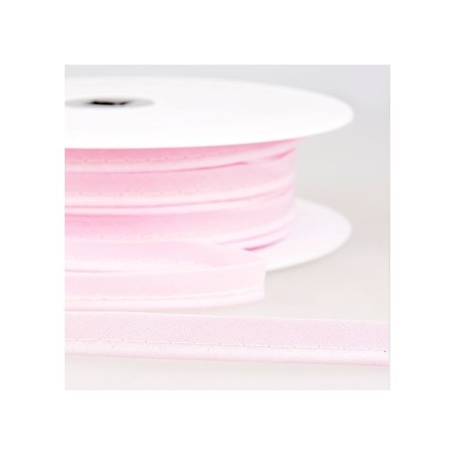 Passepoil tout textile 10 mm Rose clair x1m