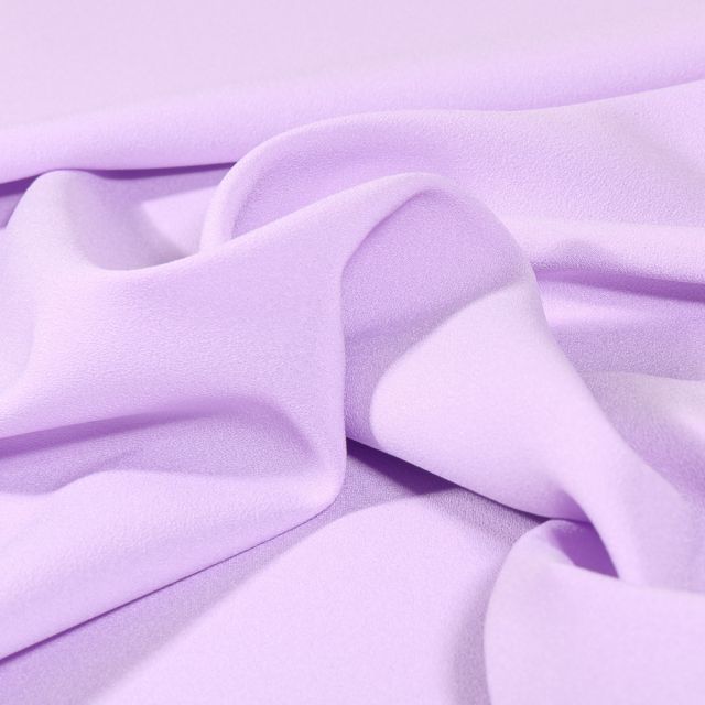 Tissu Crêpe Georgette uni Lilas