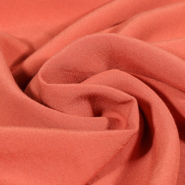 Tissu Viscose Maribel uni Marsala