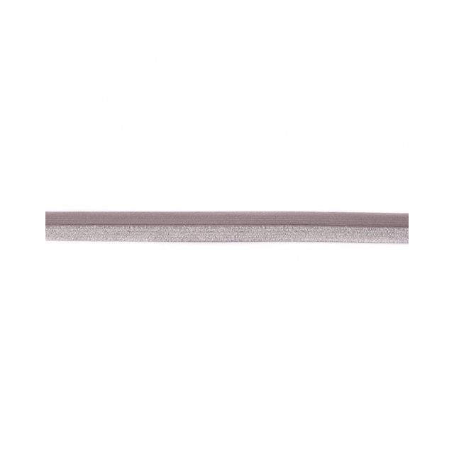 Biais Élastique Plat Lurex 17 mm Gris moyen x 1m