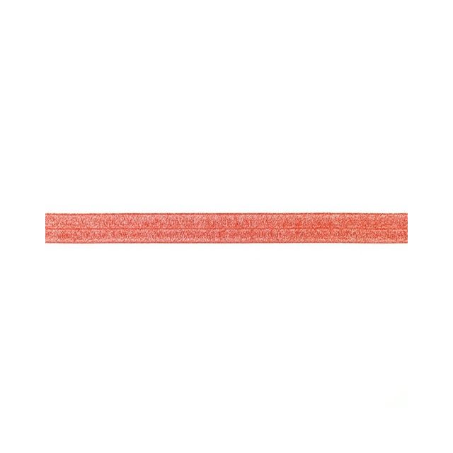 Élastique Plat Lurex 20 mm Rouge x1m